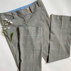 Vintage low rise gray plaid pants
